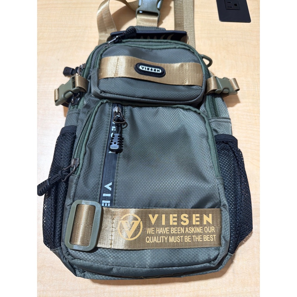 Viesen Tactical Sling Bag Olive Gr Tan Outdoor Crossbody Backpack Hiking Utility